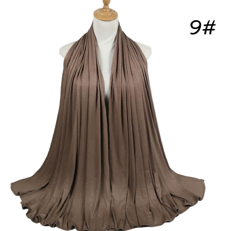 Stor Storlek Mercerized Cotton Modal Long Scarf180x85cm