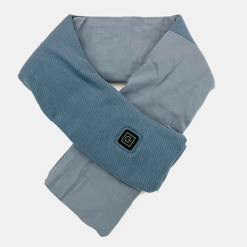 Unisex Fleece Bomull Smart Heating Scarf Usb Vinter Elvärmande Scarf Nackskydd Kallladdningssjal