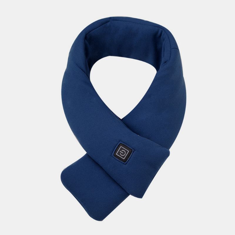 Unisex Fleece Bomull Smart Heating Scarf Usb Vinter Elvärmande Scarf Nackskydd Kallladdningssjal
