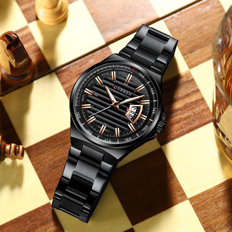Business Style Lysande Display Herr Armbandsur Date Display Quartz Watch