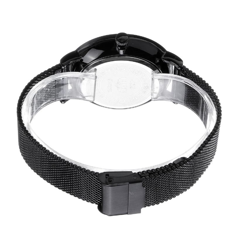 Casual Mode Ultra-tunn Rostfritt Stål Rem Vattentät Herr Quartz Watch