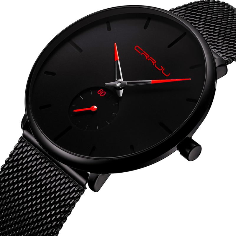 Enkel Dial Bright Needle Herr Mode Quartz Watch