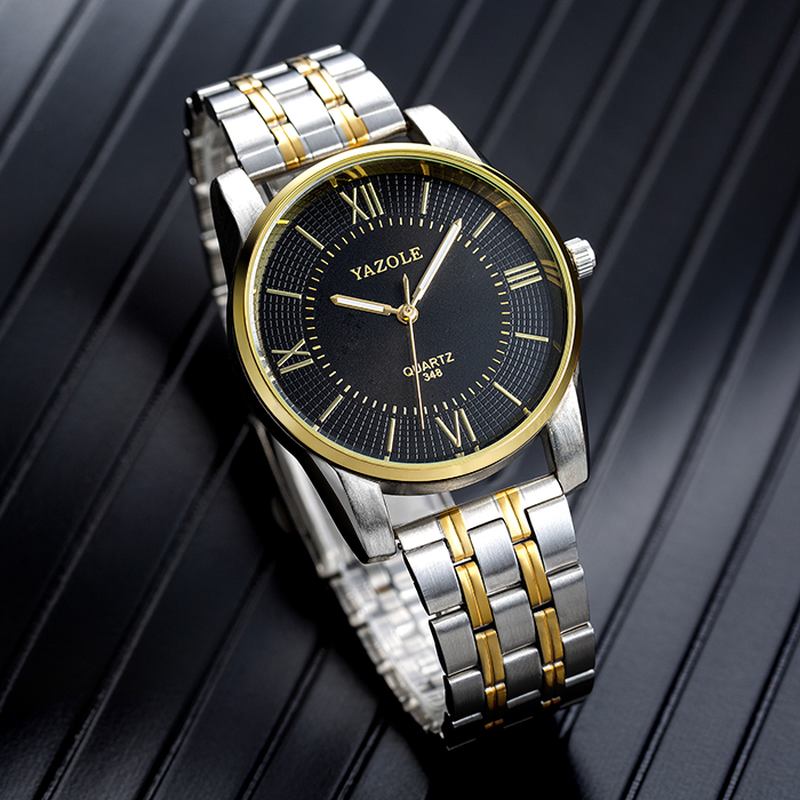 Full Steel Herr Mode Business Style Liminous Display Quartz Watch