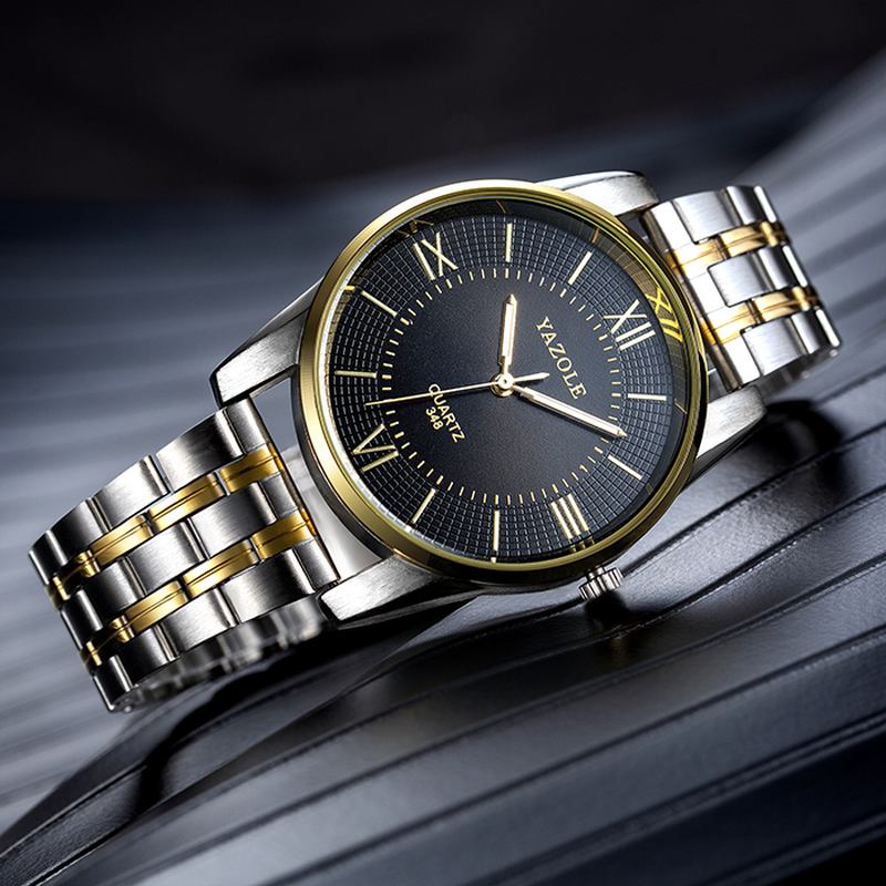 Full Steel Herr Mode Business Style Liminous Display Quartz Watch