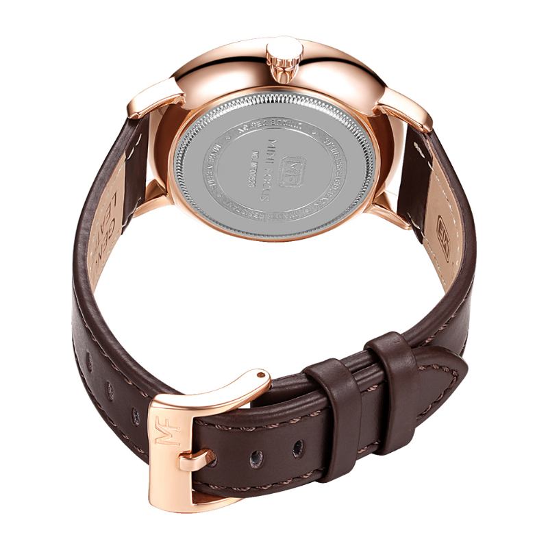 Läderrem Herrklocka Casual Style Lysande Hand Quartz Watches