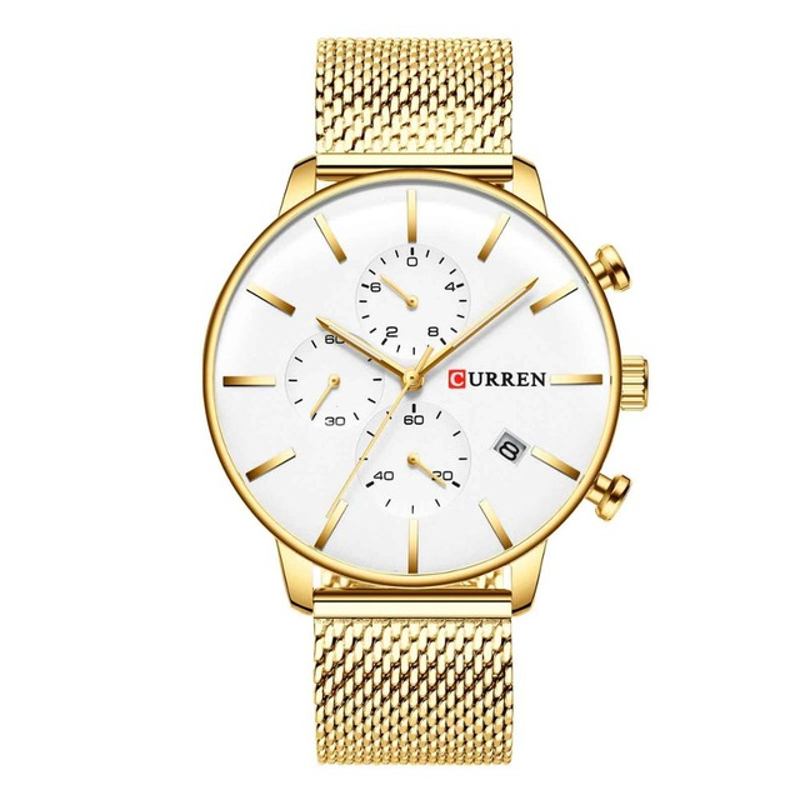 Mode Business Män Watch Light Luxury Vattentät Stor Urtavla Quartz Watch