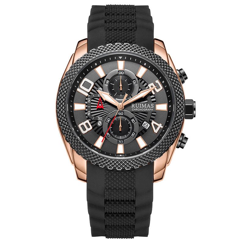 Mode Herrklocka Vattentät Lysande Datumvisning Chronograph Sport Quartz Watch