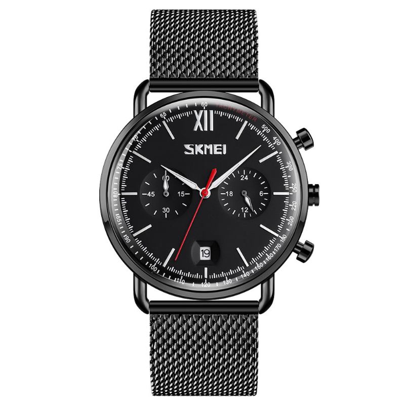 Mode Män Business Style Ljusande Visa Kalender Quartz Watch