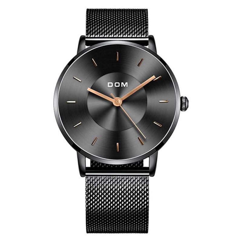 Mode Män Watch Light Luxury Slim Dial Vattentät Quartz Watch