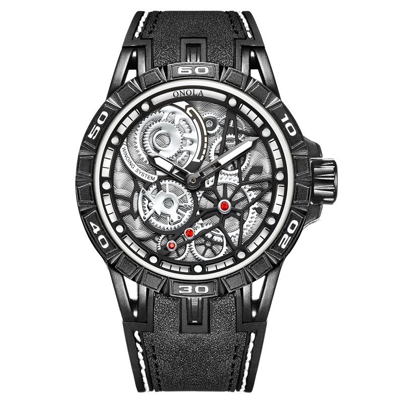 Mode Stor Ihålig Urtavla Cool Män Sport Style Quartz Watch