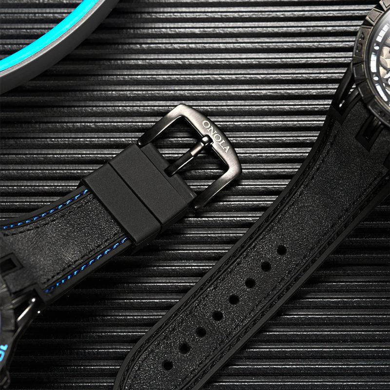 Mode Stor Ihålig Urtavla Cool Män Sport Style Quartz Watch