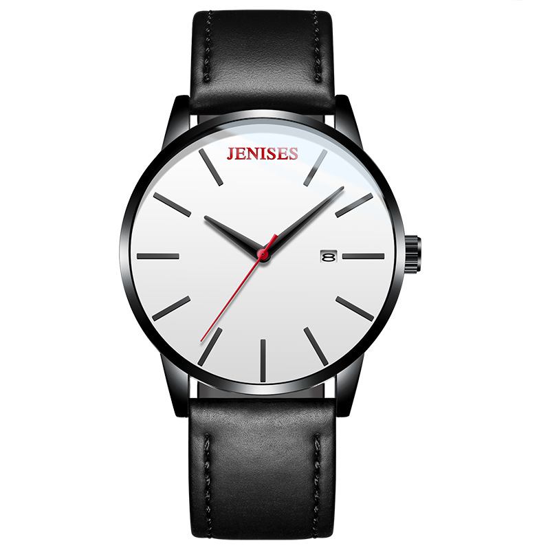 Vattentät Kalender Kvarts Klockor Milan Rostfritt Stål Armband Män Armbandsur