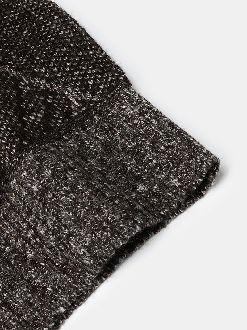 Knitted Zip Up Slant Pocket Casual Ärmlösa Västar För Män