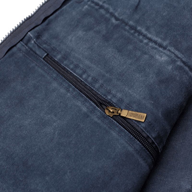 Medelålders Herr Billig Casual Pocket Outdoor Canvas Fiskeväst