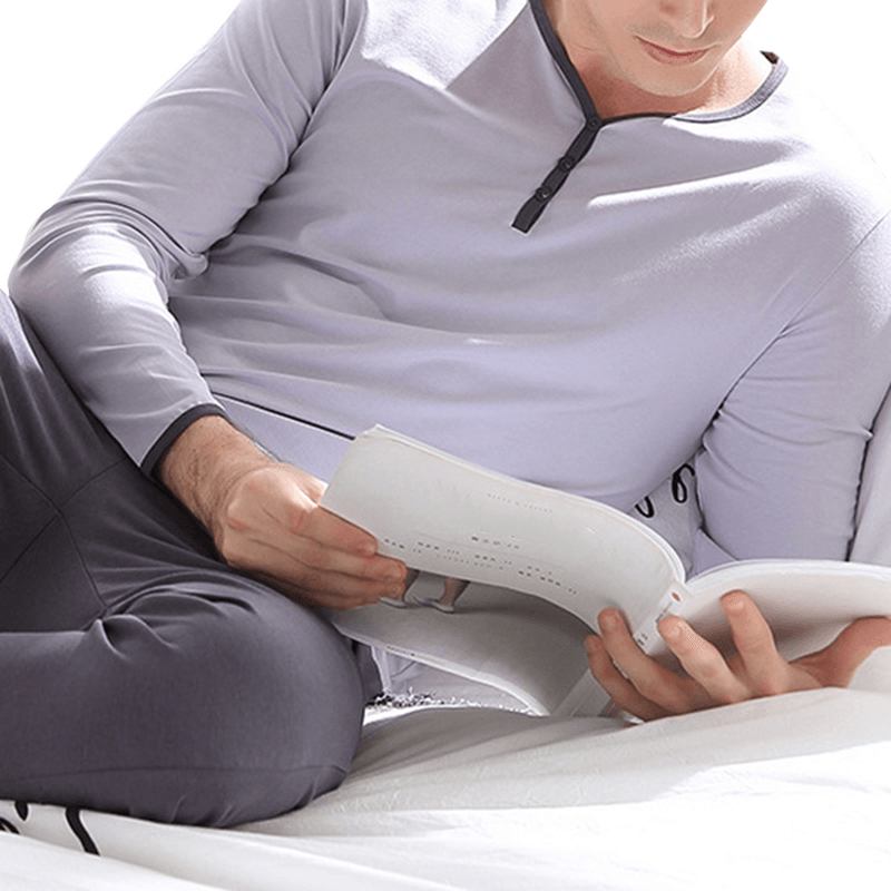 Herr Bekväm Casual Hem Sovande Pyjamas Kostym