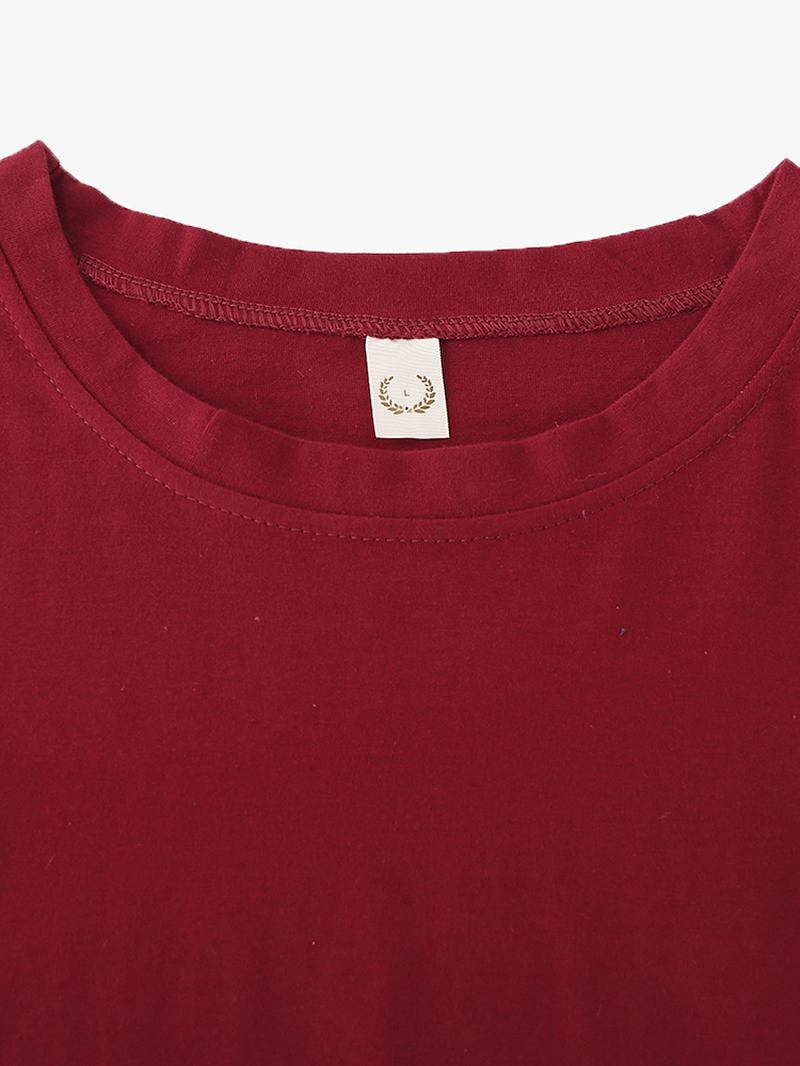 Kvinnor Enfärgad Svamptrim Med Kort Ärm Med Blommigt Tryck Andningsbar Pyjamas I Två Delar