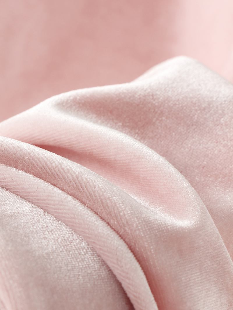 Kvinnor Velour Kontrast V-hals Brev Broderi Manschett Mysig Pyjamas Set
