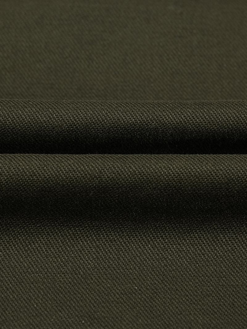 Män 100% Bomull Badge Zip Front Outdoor Cargo Jacka Med Multi Pocket