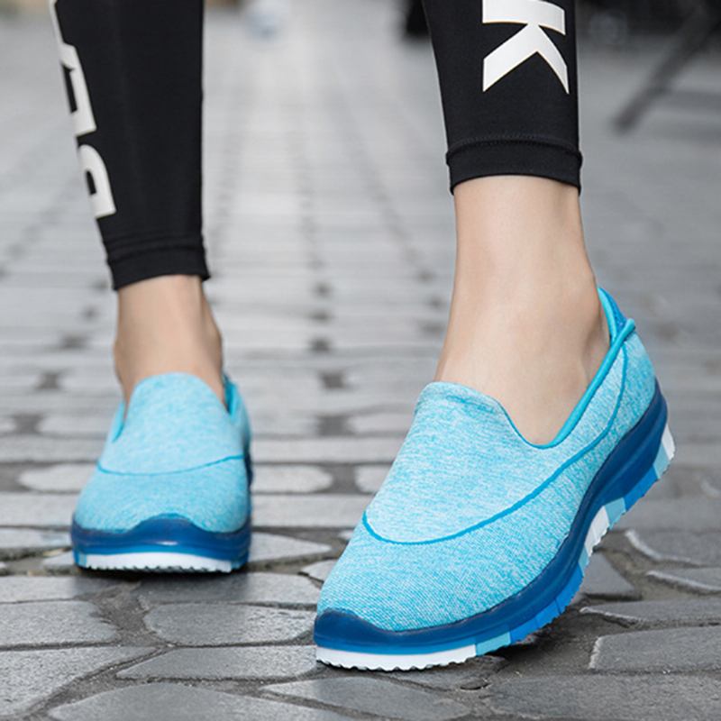 Bekväma Kvinnor Lata Skor Slip On Sneakers