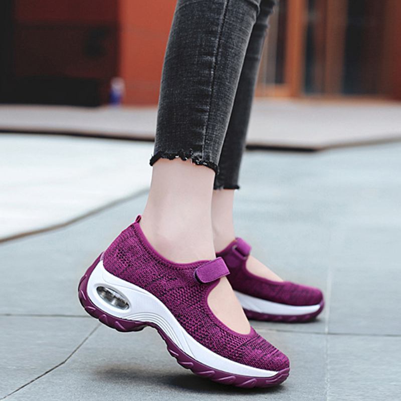 Kvinnor Casual Mesh Hollow Out Plattform Sneaker