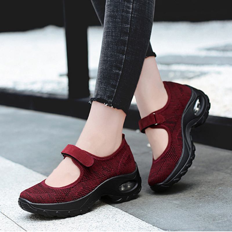 Kvinnor Casual Mesh Hollow Out Plattform Sneaker