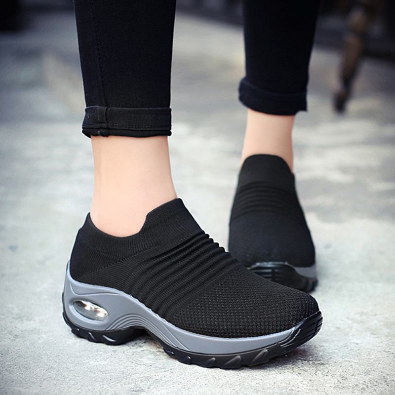 Kvinnor Casual Skor Mesh Dämpade Outdoor Sneakers
