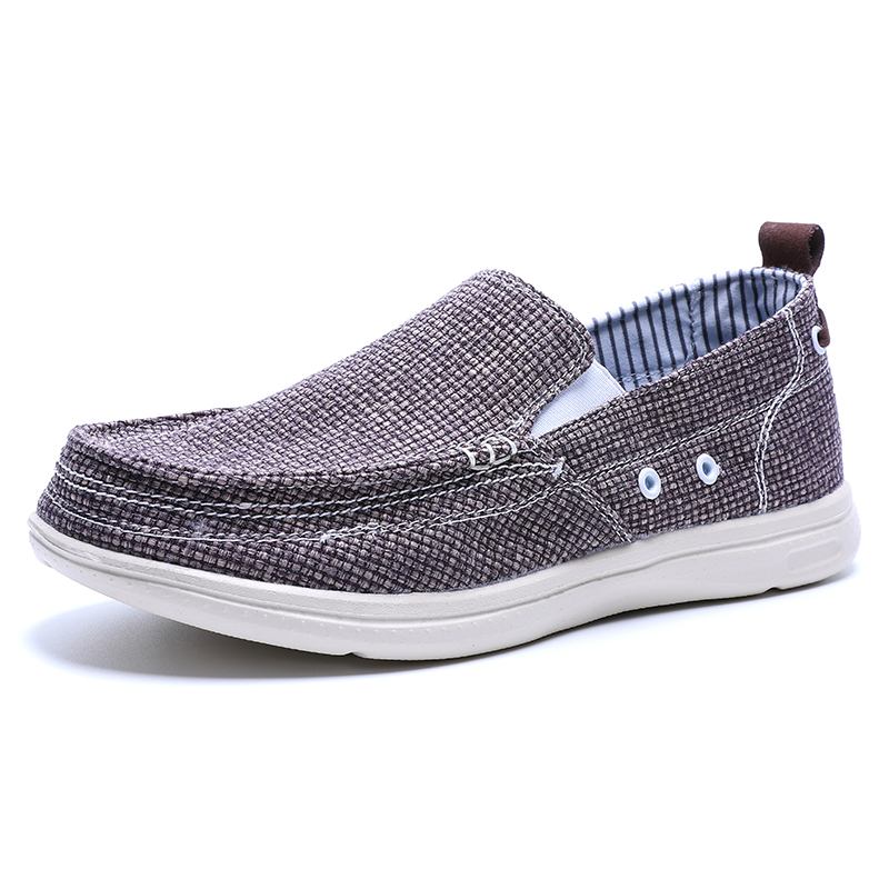 Män Canvas Andas Lättvikts Mjuk Sula Brief Solid Casual Cloth Skor