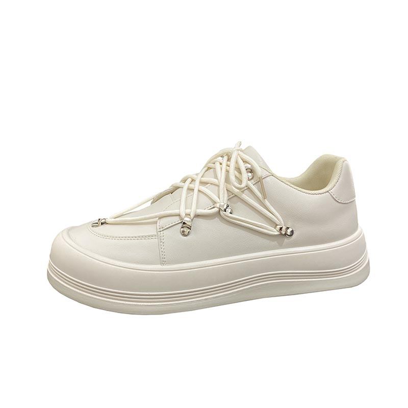 Män Enfärgad Halkbeständiga Snörning Avslappnade Sneakers