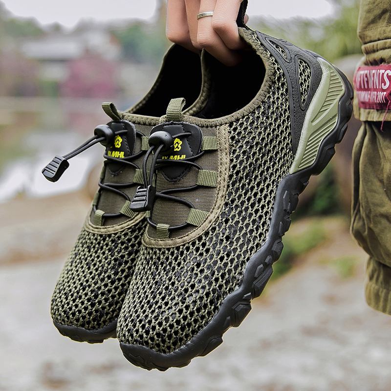 Män Mesh Andas Lätta Halkfria Klättring Casual Outdoor Skor