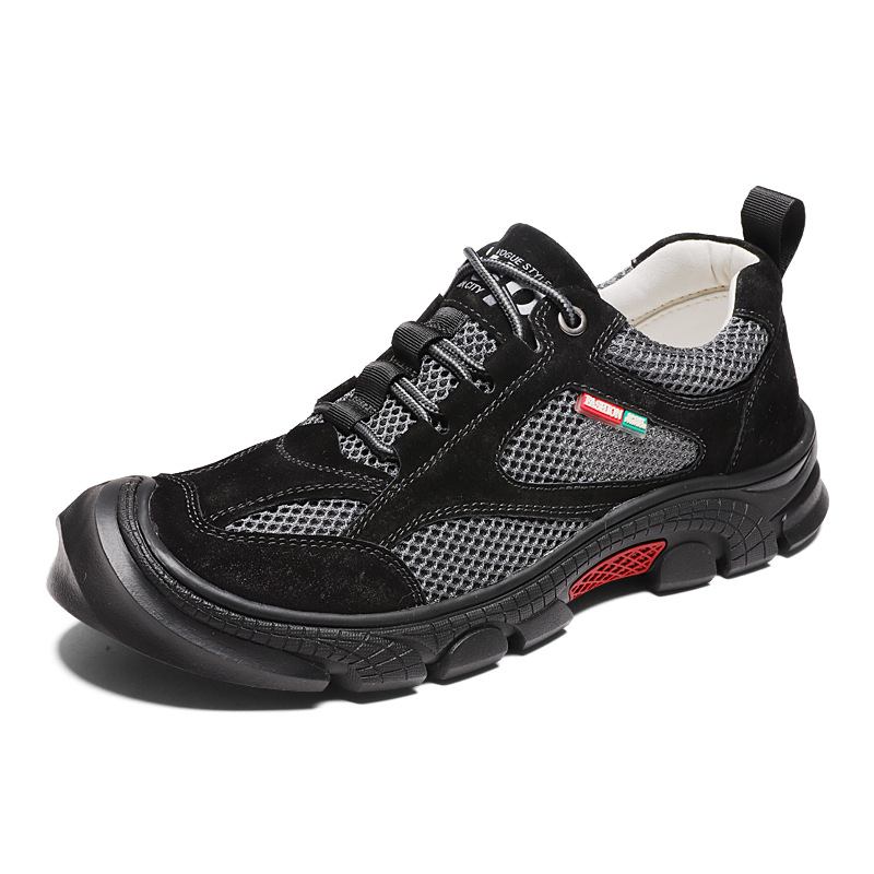 Män Outdoor Mesh Mocka Andas Casual Vandringsskor