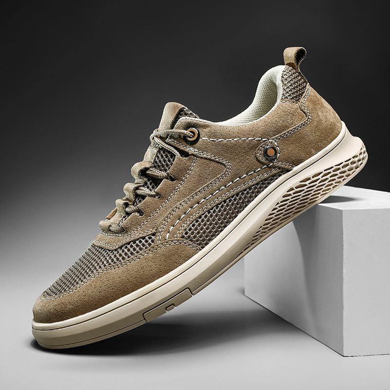 Män Outdoor Mesh Tyg Andas Wearbale Casual Vandringsskor