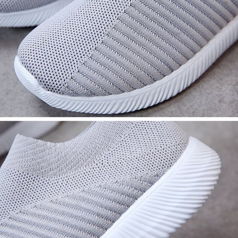Stora Kvinnor Mesh Outdoor Slip On Sneakers