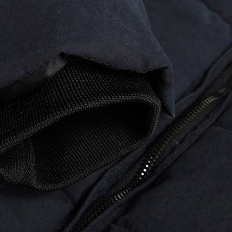 Vindtät Vinter Tjock Varm Ludd Hood Parka Jacka