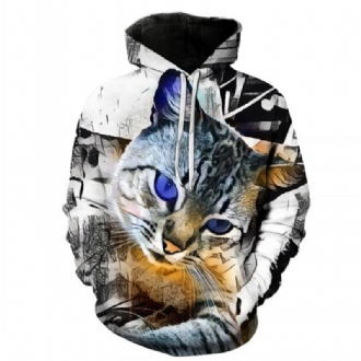 3d Digital Med Tryck Plus Size Couple Sweater