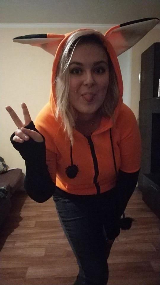 Hösttröja Dam Tumärm Rävöron Patchwork Luvtröjor Dragkedja Träningsoverall Avslappnad Hooded Kvinnlig Kappa