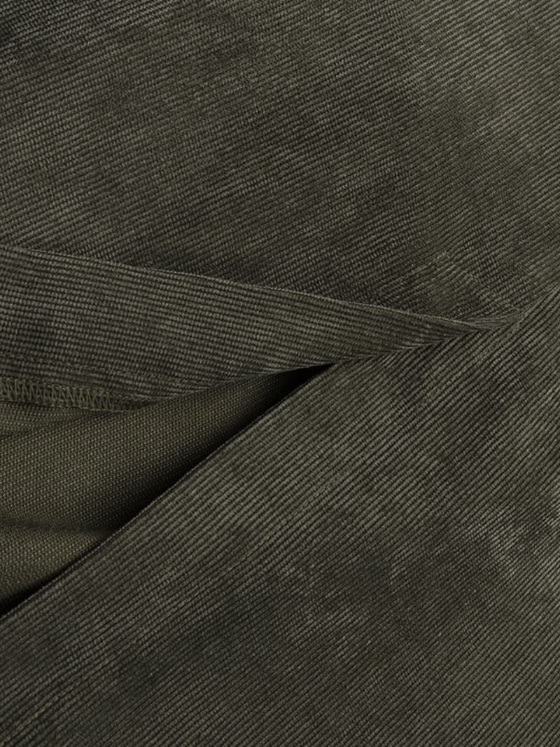 Kvinnor Manchester Justerbar Axelrem V-hals Solid Sidoficka Casual Midiklänning