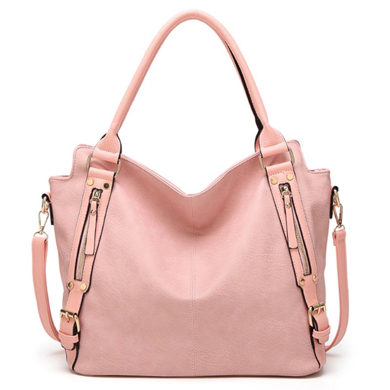 Dam Vintage Tote Axelväska Handväska