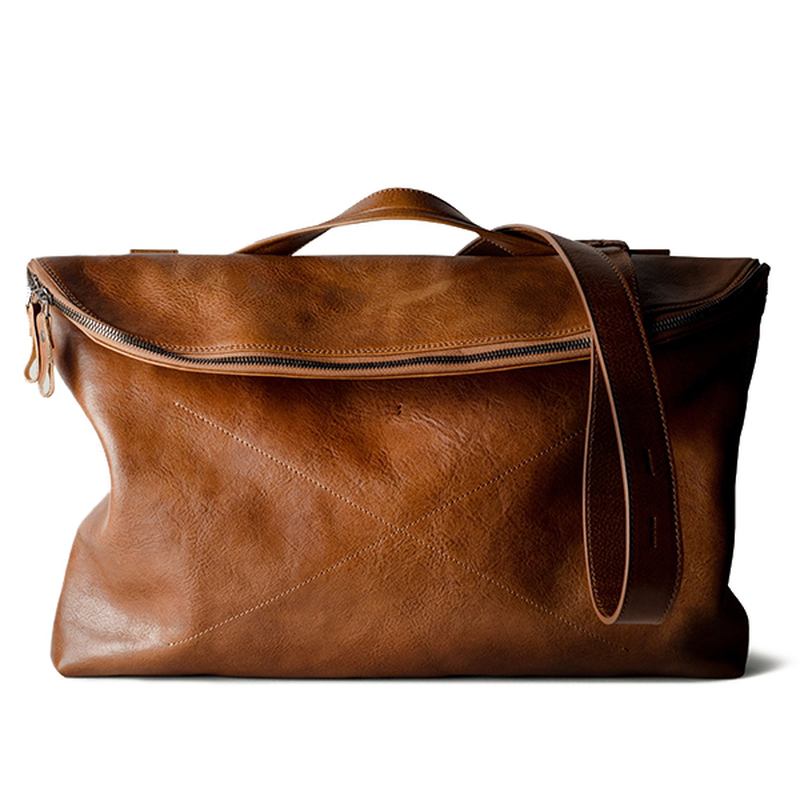 Handväska För Män Casual Multifunktion Hopfällbar Solid Crossbody-väska Business-väska