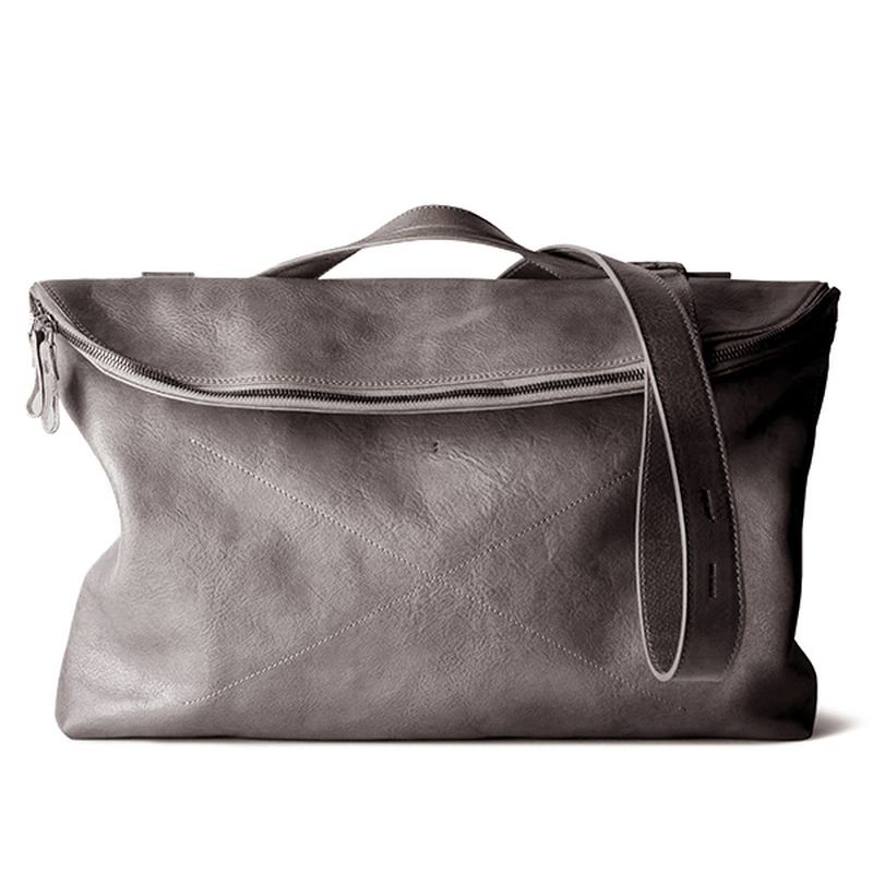 Handväska För Män Casual Multifunktion Hopfällbar Solid Crossbody-väska Business-väska