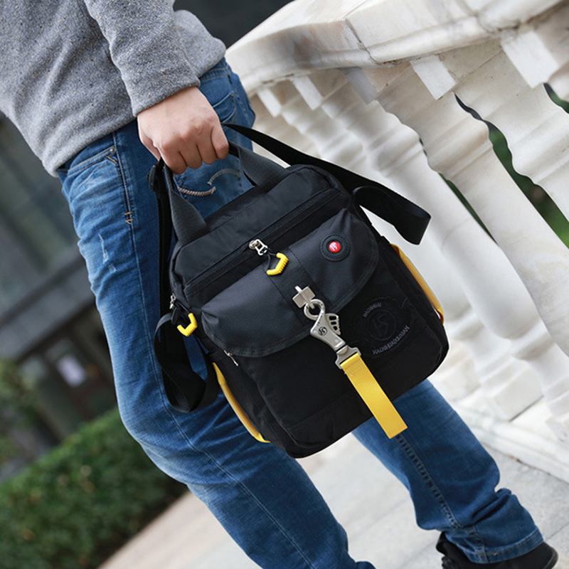 Herr Nylon Anti-scratch Handväska Casual Vattentät Sport Axelväska