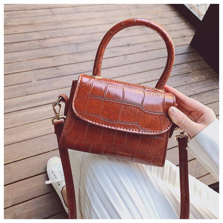 Krokodilmönster Crossbody-väskor För Kvinnor