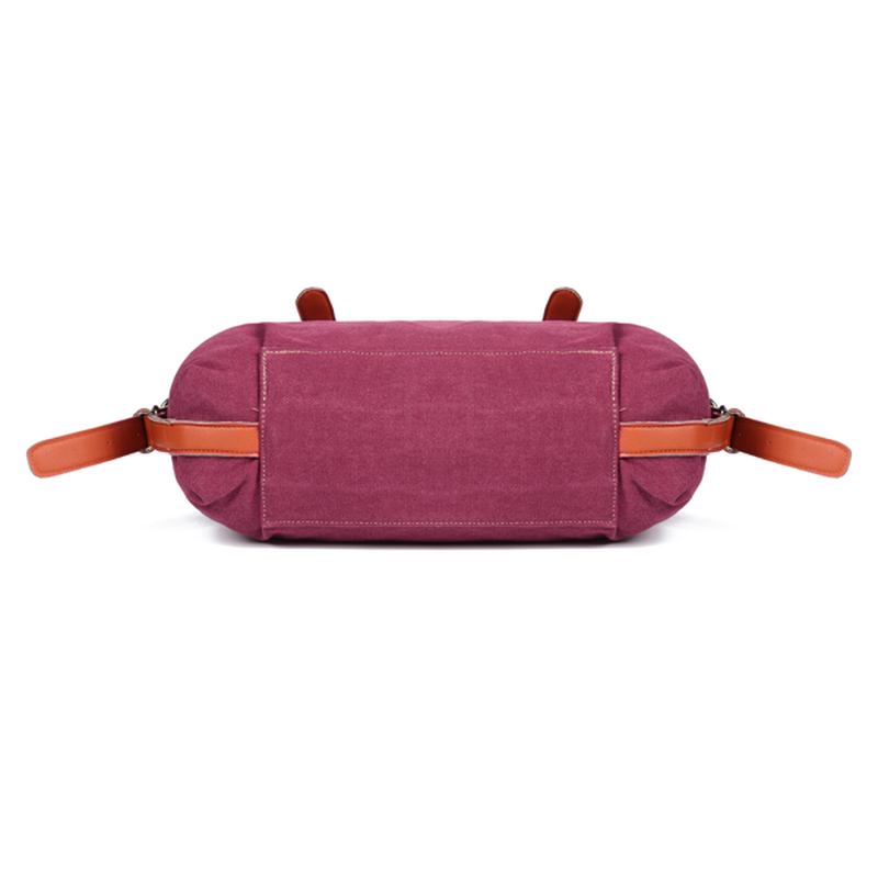 Kvinnor Canvas Casual Vintage Stor Kapacitet Canvas Handväska Axelväska Crossbody-väskor