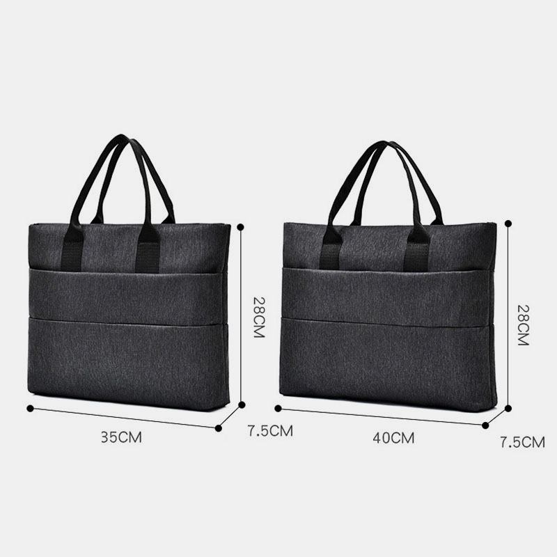 Män Canvas Multi-layer Casual Business Outdoor Portable 13.3 Tums Bärbar Datorväska Handväska