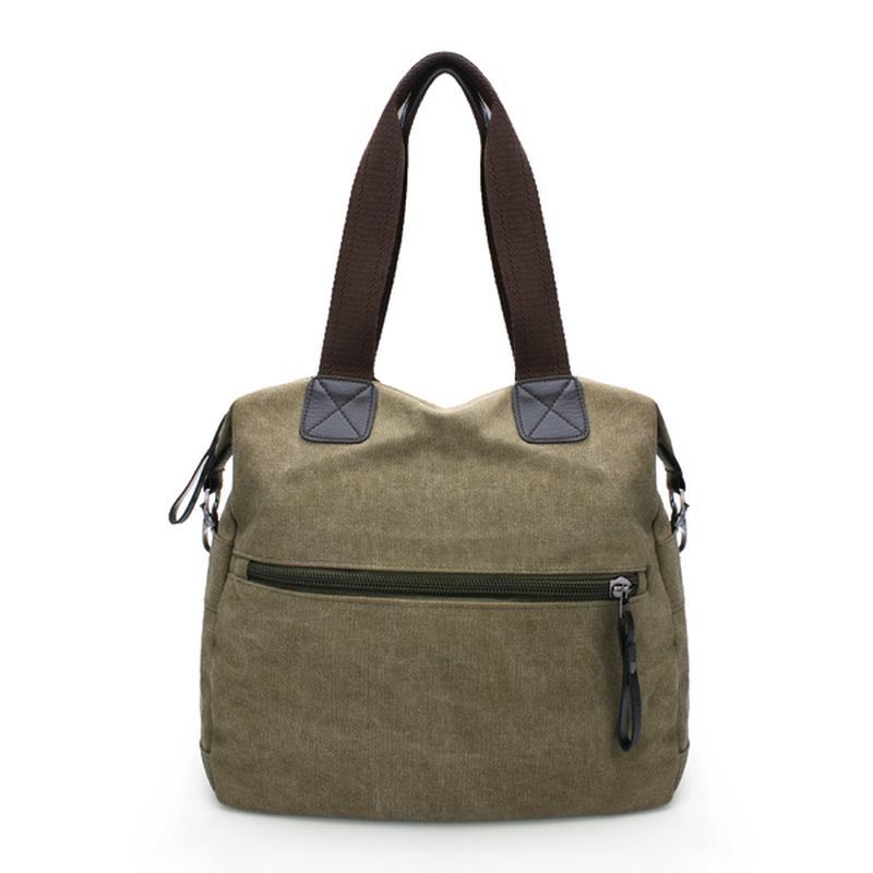 Män Kvinnor Kudde Vintage Canvas Bag Shoulder Messenger Handväska