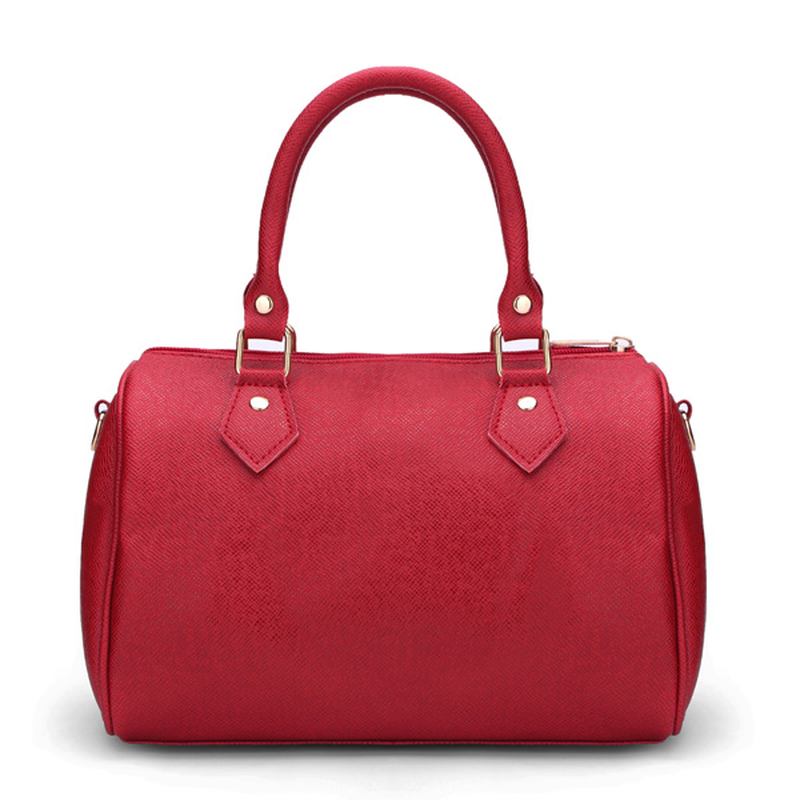 Pu Messenger Bag Handväska Axelväska Tote Bag Crossbody Bag