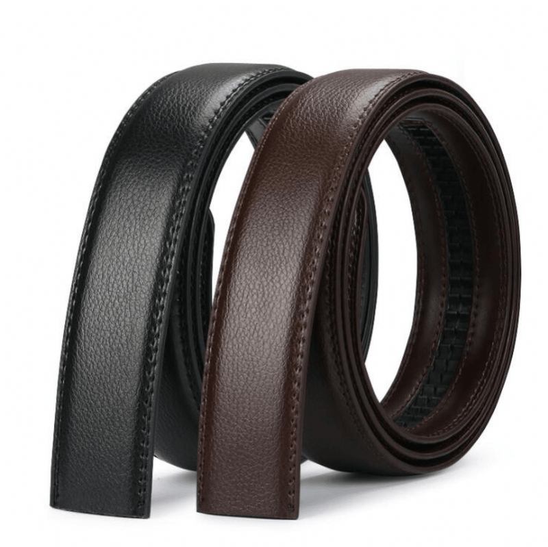 Bälte Mäns Bälte Läder Automatiskt Spänne 3.5 cm Bälte Body Business Casual Medelålders Ungdomsbyxor