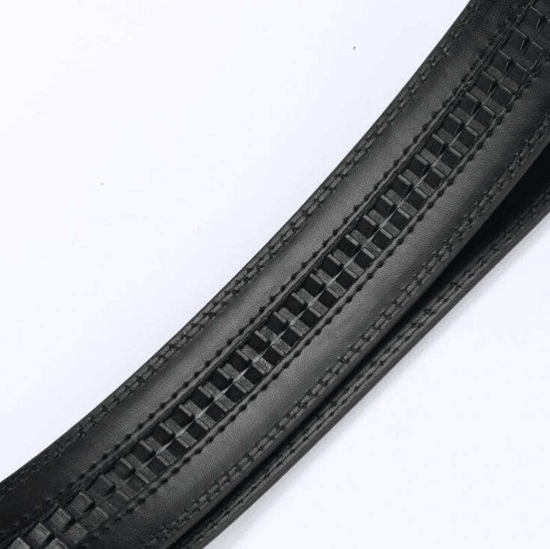 Bälte Mäns Bälte Läder Automatiskt Spänne 3.5 cm Bälte Body Business Casual Medelålders Ungdomsbyxor