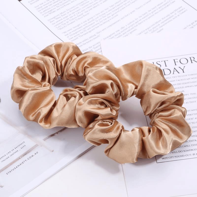 Europeiska Och Amerikanska Cloth Circle Head Rope Ren Färg Headdress Hårrep
