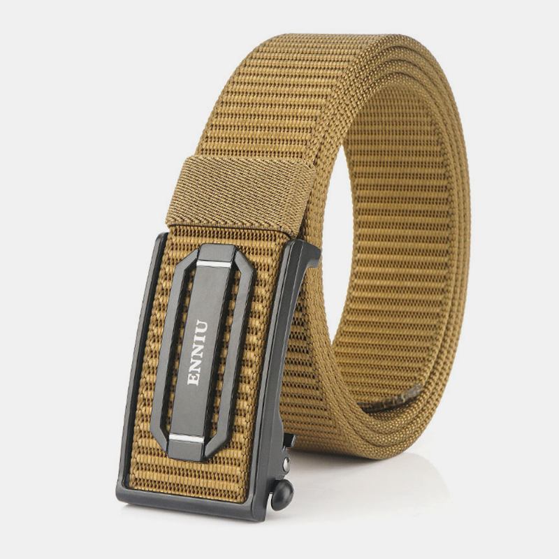 Herr Nylon Flätad 120 cm Rektangel Automatiskt Spänne Casual Vilda Bälten Träning Taktiska Bälten