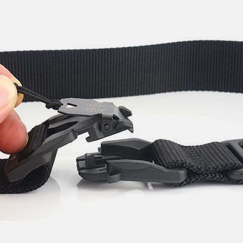 Herr Nylonflätad 125 cm Magnet Snabbkoppling Insats-spänne Multifunktionell Utomhusträning Taktiska Bälten